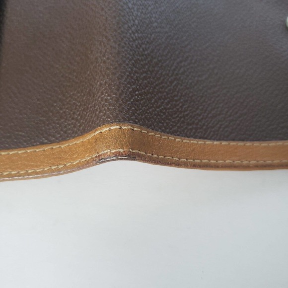 Trussardi Vintage Leather Wallet Medium Bifold Brown Card Bill Holder Rustic - Picture 7 of 11